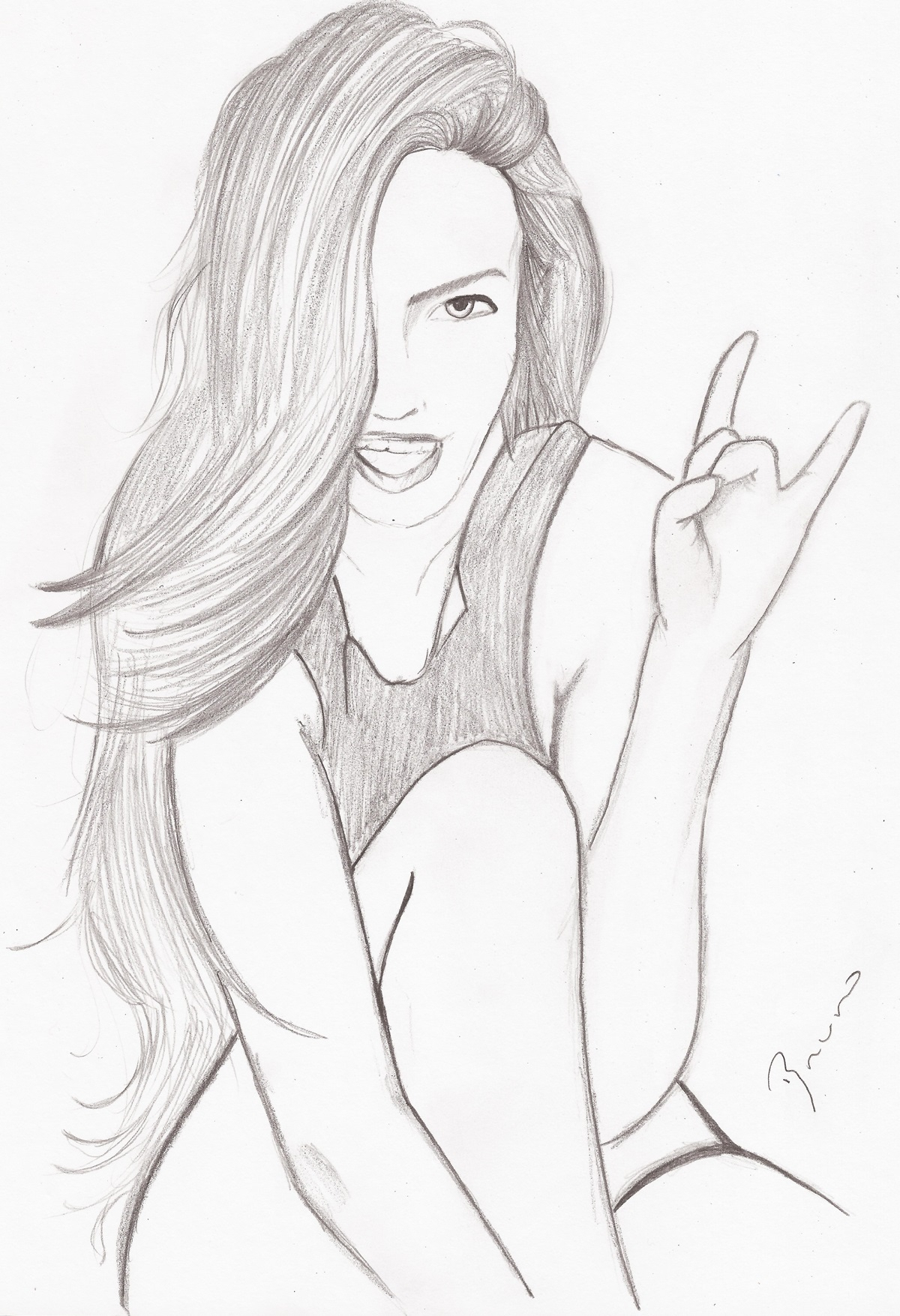 1200x1755 Pic Of Easy Drawing For Girls Coloring Pages Simple Girl Drawing