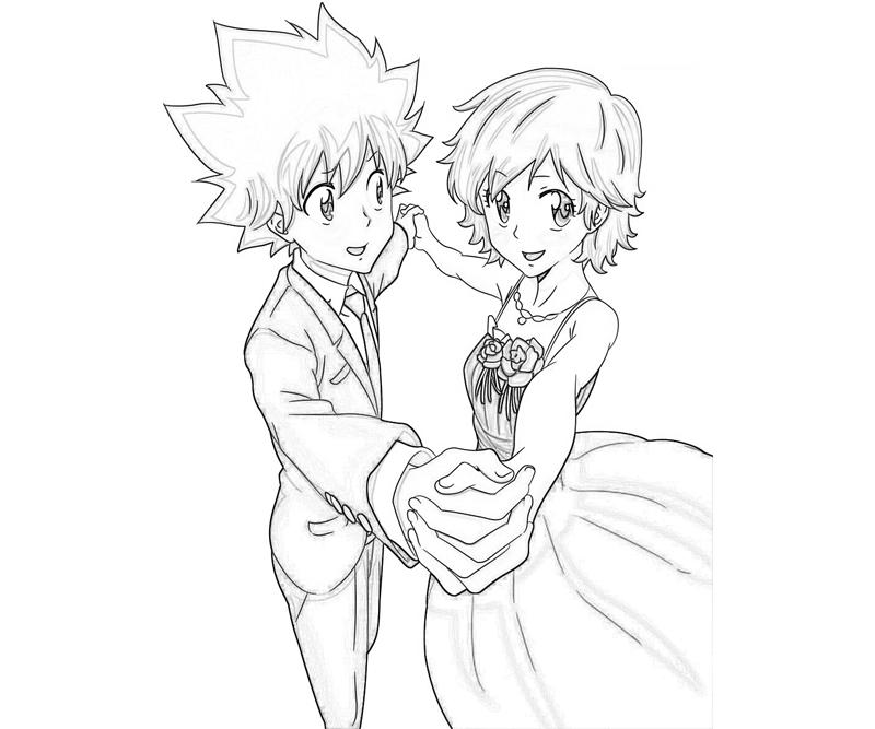 800x667 Katekyo Hitman Reborn Tsuna Action How Coloring