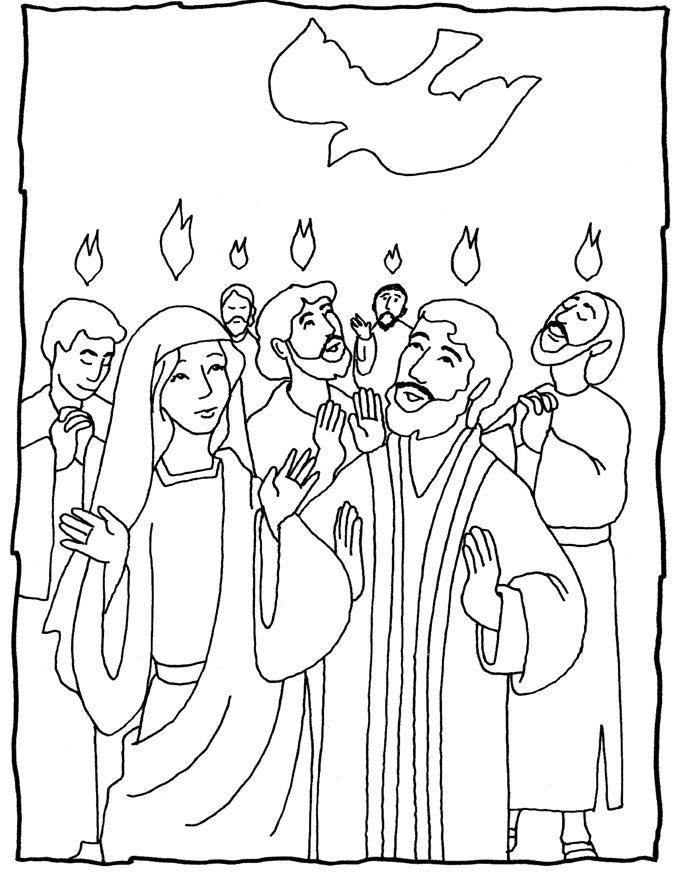 680x876 Pentecost Coloring Pages Several Great Ideas Hobbies Church Get