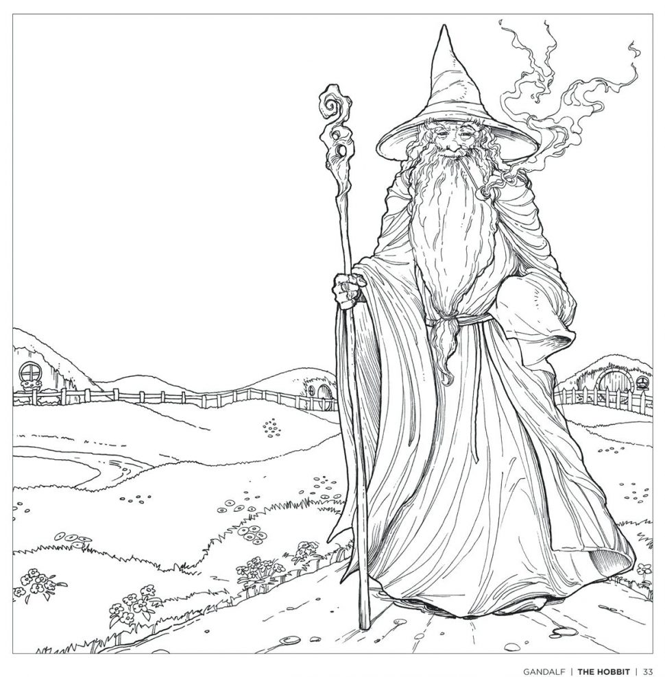 Printable Hobbit Coloring Pages - Printable Templates