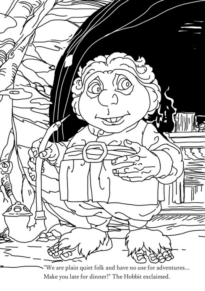 678x960 Get This Free The Hobbit Coloring Pages Online 1274 !