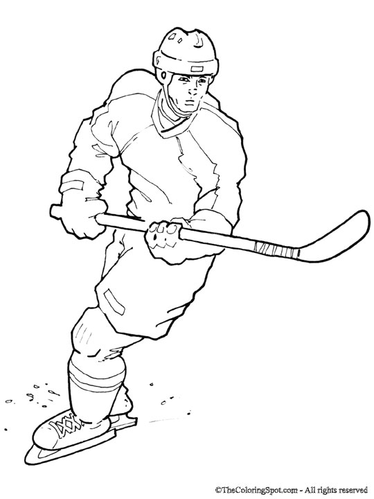540x720 Hockey Player Audio Stories For Kids Amp Free Coloring Pages