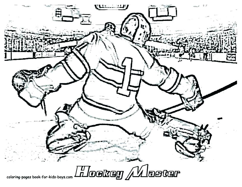 948x733 Nhl Coloring Pages Fascinating Hockey Player Coloring Page