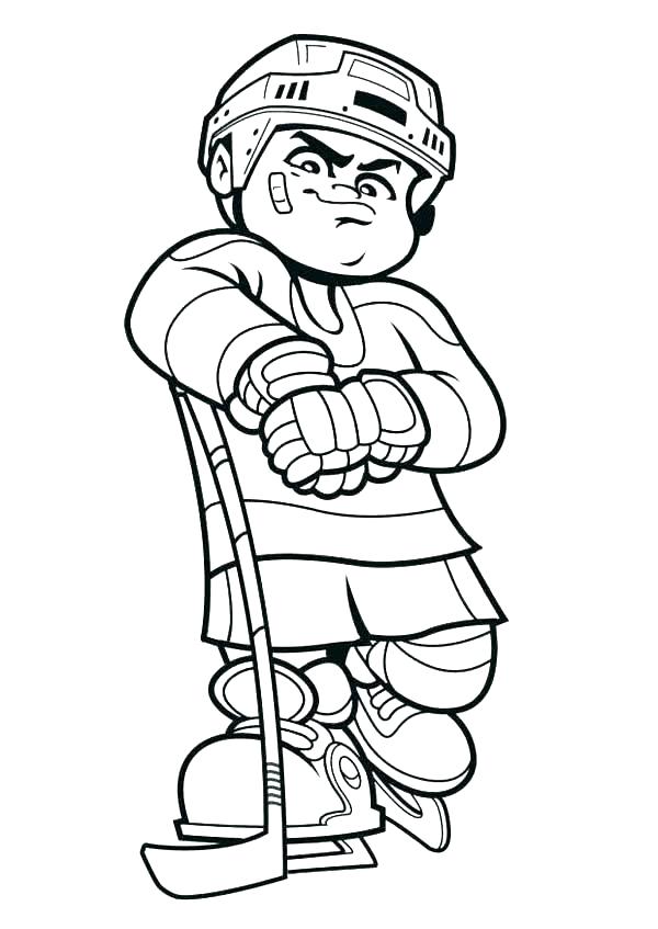 600x847 Hockey Coloring Page Cliptext.co