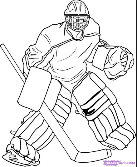 439x535 7 Images Of Hockey Helmet Coloring Pages