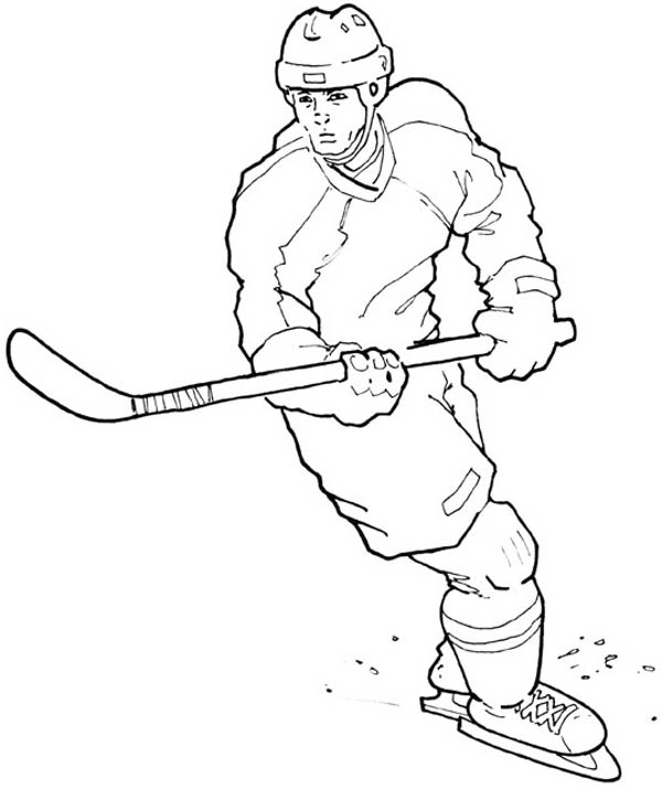 600x715 Unsurpassed Hockey Coloring Pages