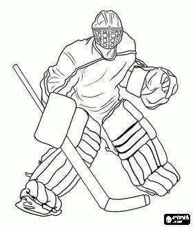 Hockey Puck Coloring Page