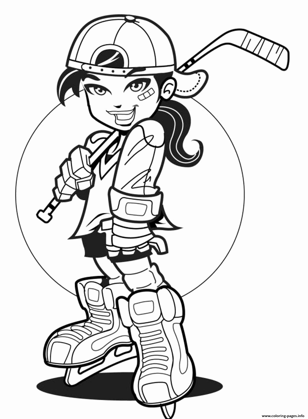 1308x1775 Hockey Coloring Pages Unique Player Girl Hockey Sef0b Coloring
