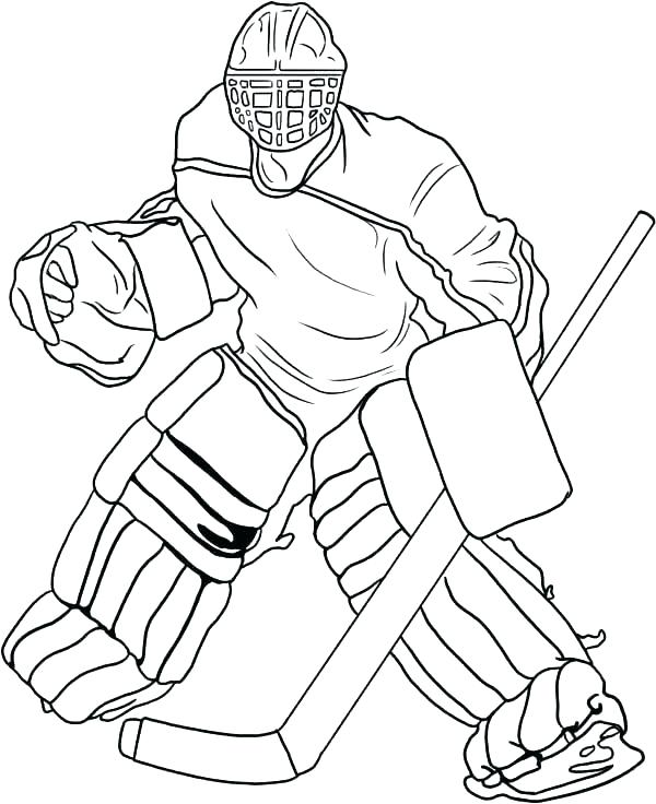 600x736 Hockey Player Coloring Pages Hockey Coloring Page Hockey Coloring