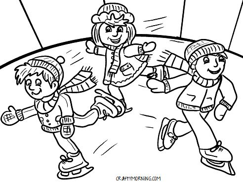 Hockey Rink Coloring Pages