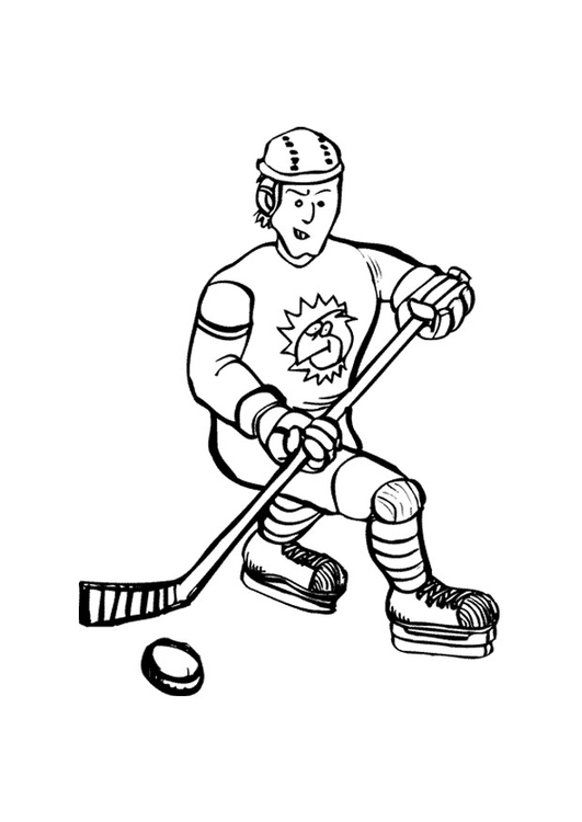 531x750 Coloring Page Ice Hockey