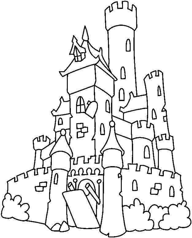 626x775 Coloring Pages Of A Castle Castle Coloring Pages Printable