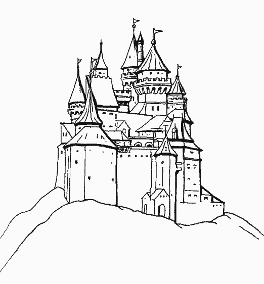 522x562 Castles 04 Castles Coloring Pages For Teens And Adults Coloring