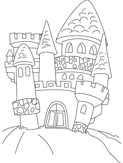 420x556 Coloring Pages Castle Castle Coloring Pages Printable Old Castle