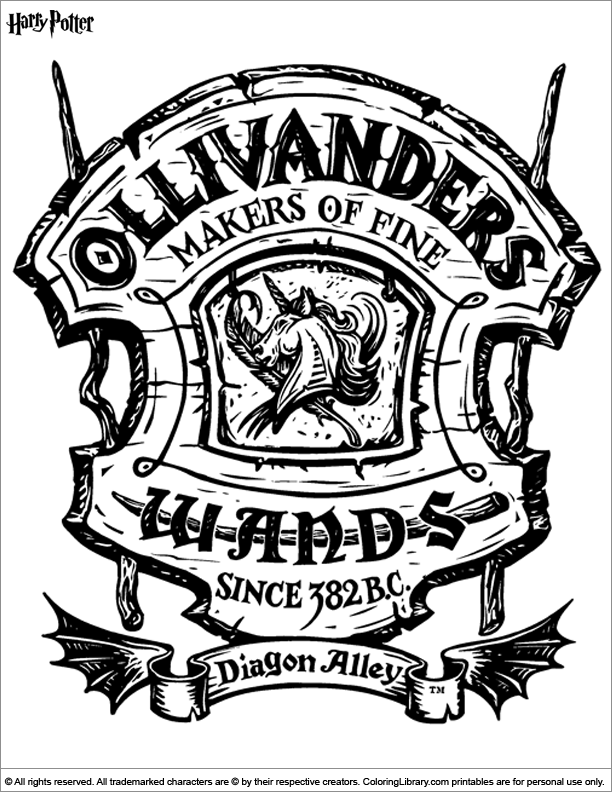 Harry Potter Coloring Pages 612x792 Harry Potter Coloring Pages