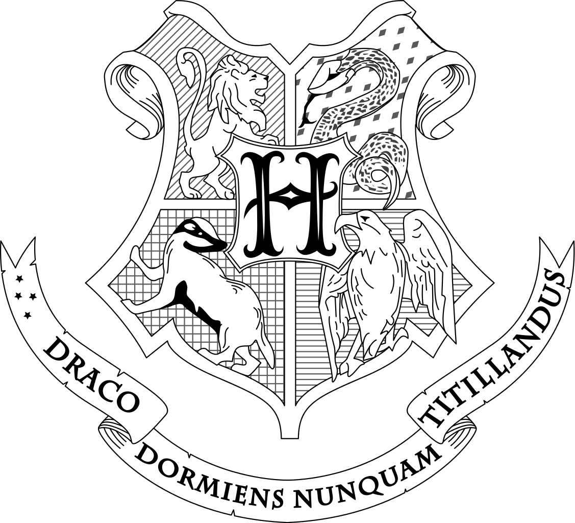 Hogwarts Crest Coloring Page Harry Potter House Printable Pages 1127x1024 Hogwarts Crest Coloring Page Harry Potter House Printable Pages