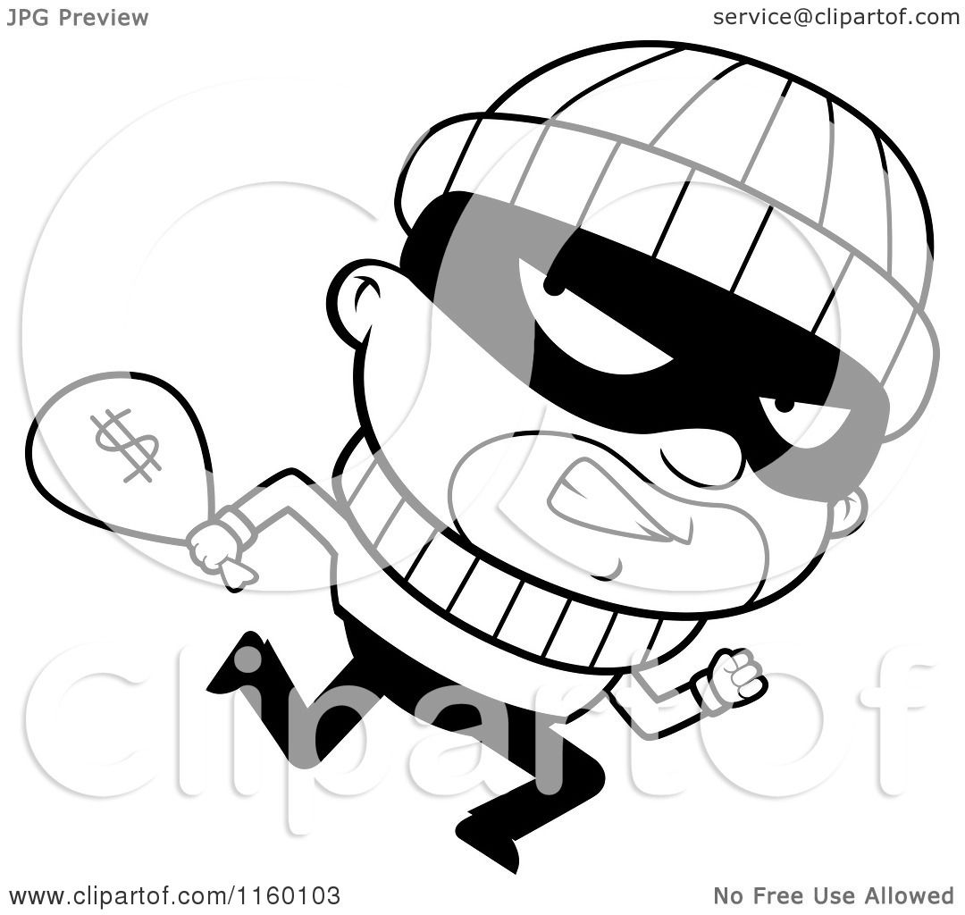 1080x1024 Monumental Robber Coloring Pages Vector Of A Cartoon Surrendering