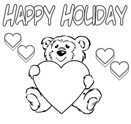 534x507 Free Holiday Coloring Pages