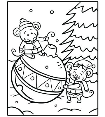 360x400 Free Holiday Coloring Pages 4 Festive Holiday Coloring Pages