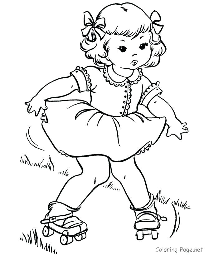 670x820 Summer Coloring Worksheets Summer Skating Coloring Pages Summer