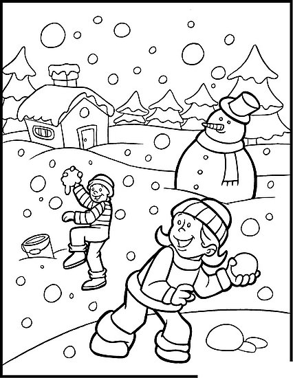 426x550 Holiday Coloring Pages Printable Winter Holiday Coloring Pages