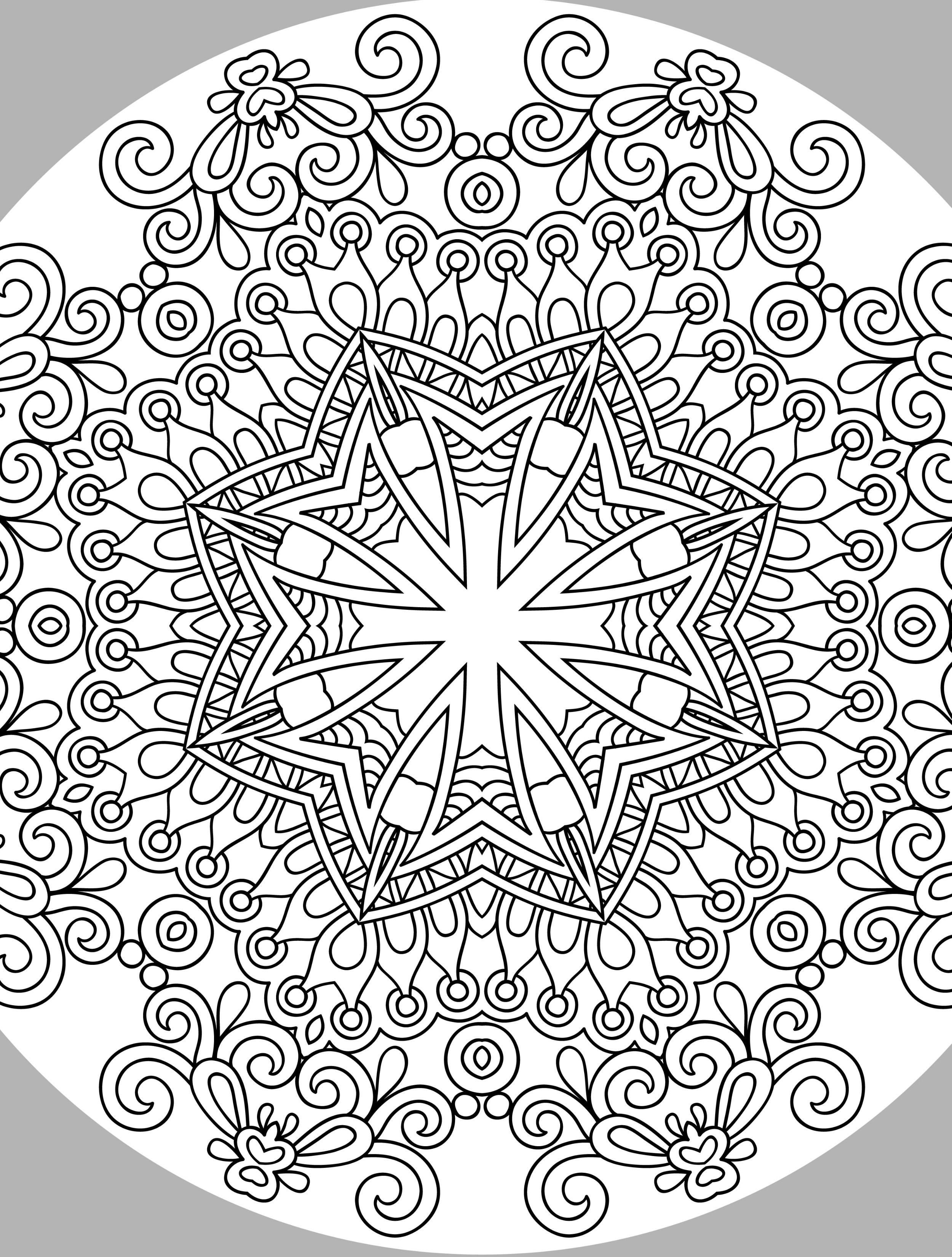 Holiday Mandala Coloring Pages