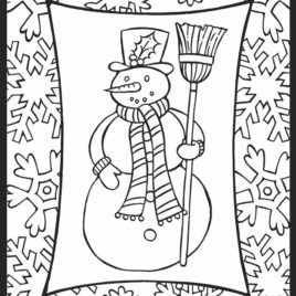 268x268 Holiday Coloring Pages For Adults All About Coloring Pages