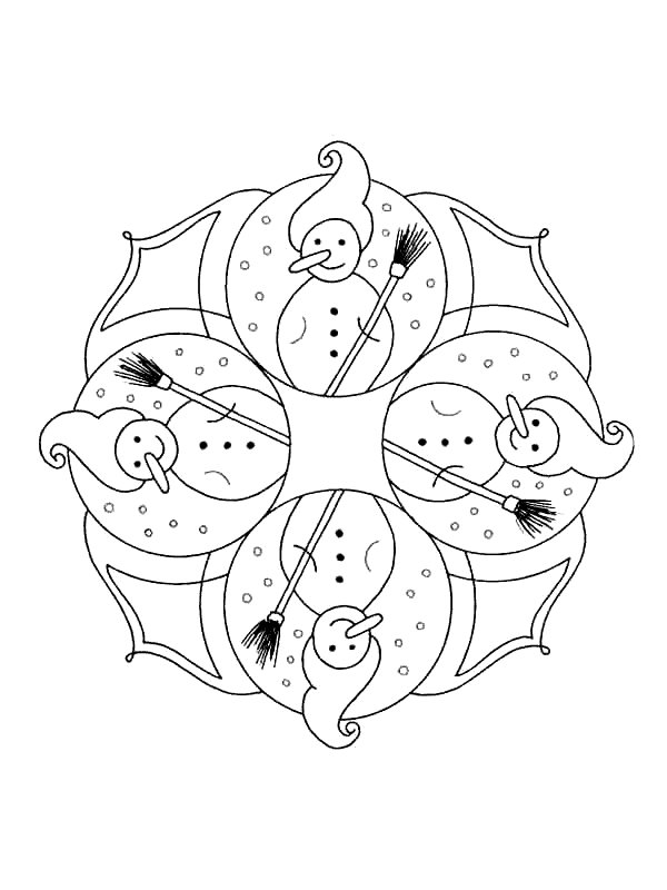 600x800 Kids N 36 Coloring Pages Of Mandala Christmas