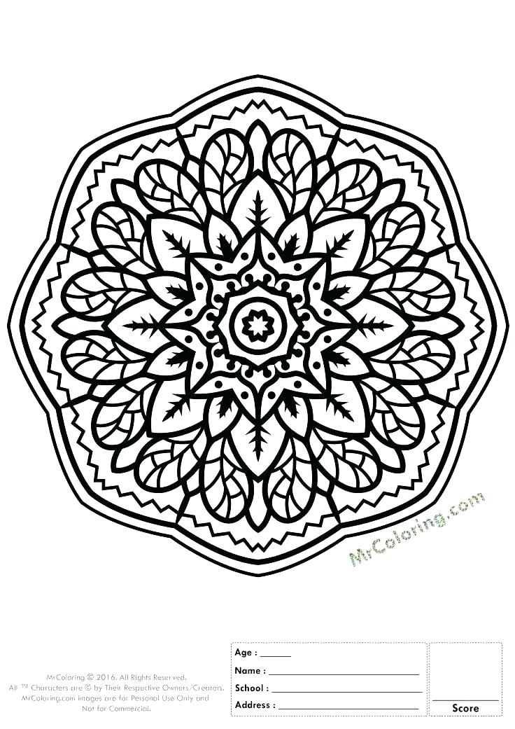 736x1041 Color Pages Online Mandala Coloring Pages Online Online Mandala