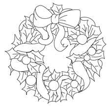 220x220 Christmas Holly Coloring Pages