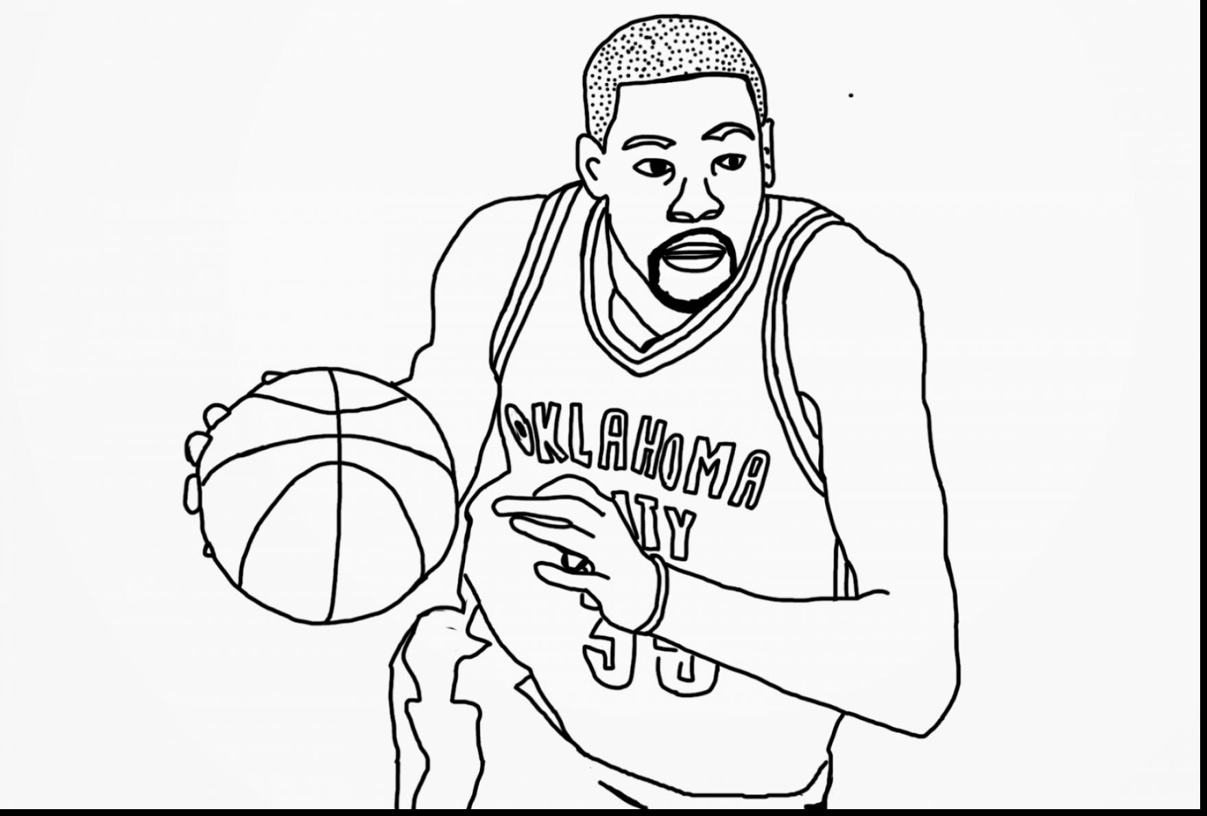 1760x1191 Kevin Durant Coloring Pages Collection