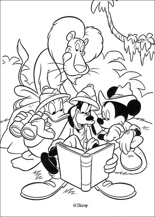 607x850 Mickey Mouse On Hollywood Boulevard Coloring Pages
