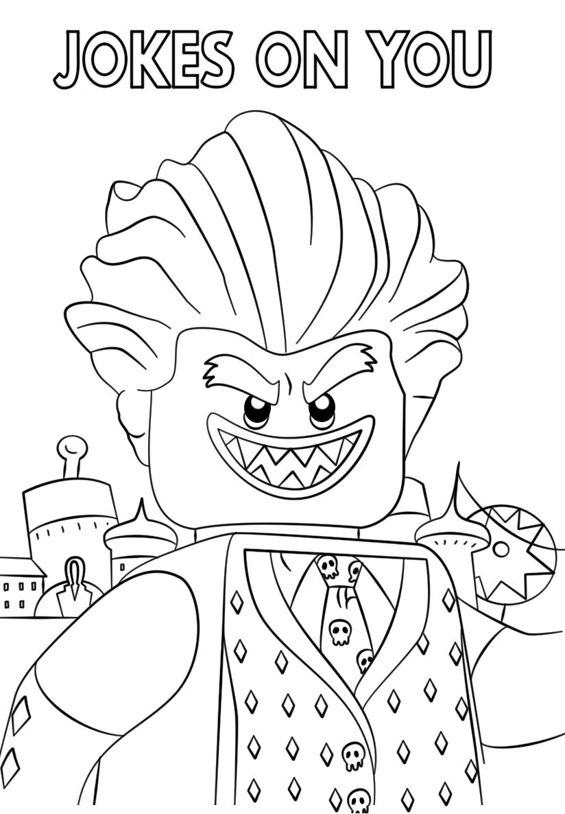 The Lego Batman Movie Jocker Coloring Page Free Pages Online 824x1186 The Lego Batman Movie Jocker Coloring Page Free Pages Online