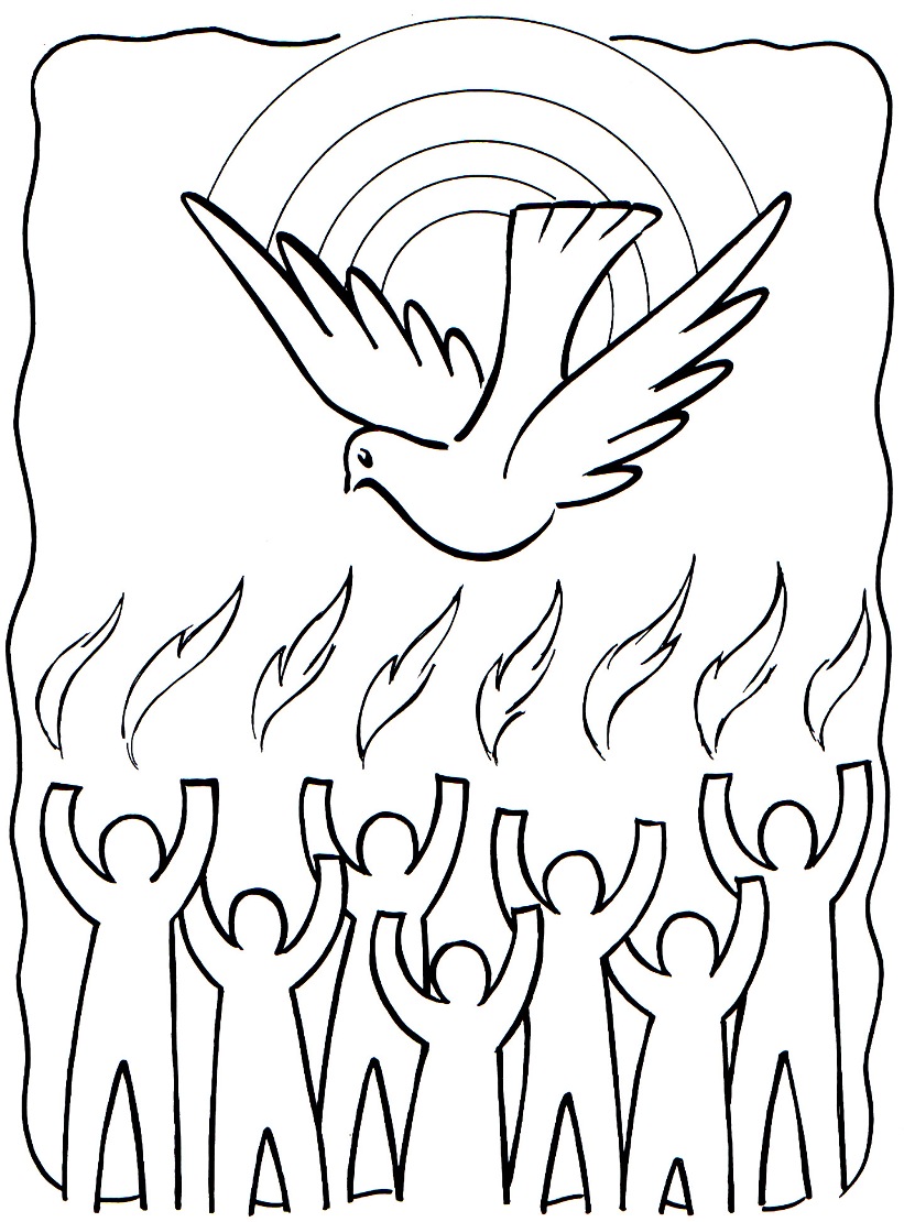 821x1110 Holy Spirit Coloring Pages Page Triumphdm Com Inside