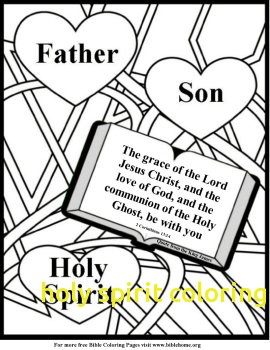 270x350 Holy Spirit Coloring Pages With Free Bible Coloring Pages About