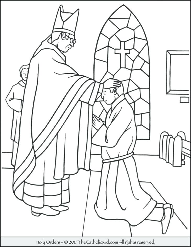 730x945 Sacrament Coloring Pages Sacrament Of Holy Orders Coloring Page