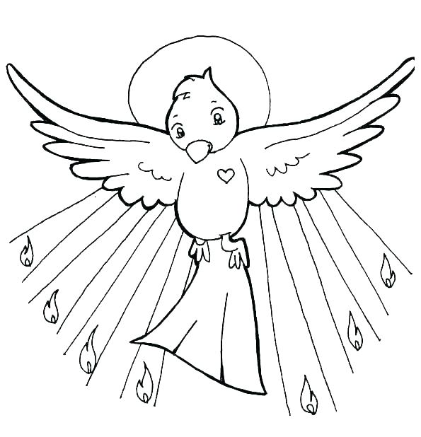 595x618 Holy Spirit Coloring Pages Holy Spirit Coloring Page Holy Spirit
