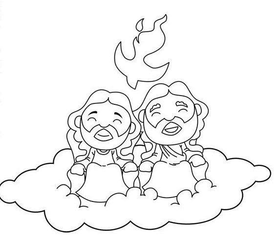 573x490 Holy Trinity Coloring Pages Ccd Ideas