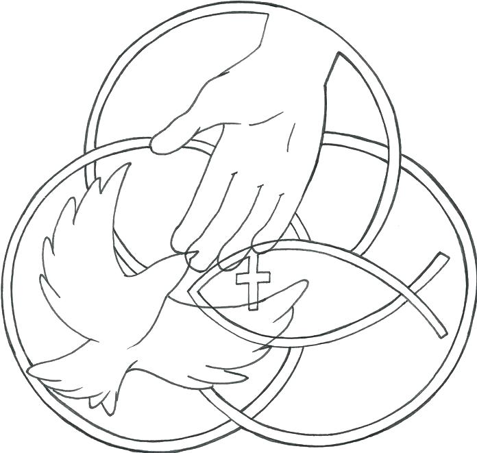 696x661 Holy Trinity Coloring Page Holy Trinity Coloring Pages Holy