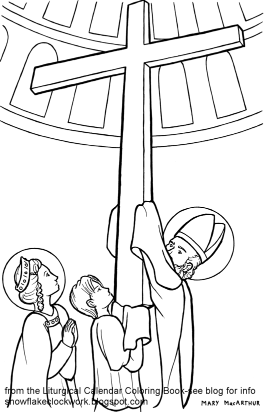 Sketches And Subcreations Exaltation Of The Cross Coloring Page 528x825 Sketches And Subcreations Exaltation Of The Cross Coloring Page