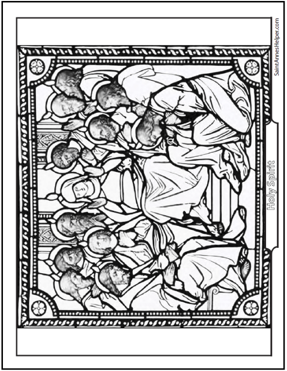 2 Holy Spirit Pictures To Color 590x762 2 Holy Spirit Pictures To Color