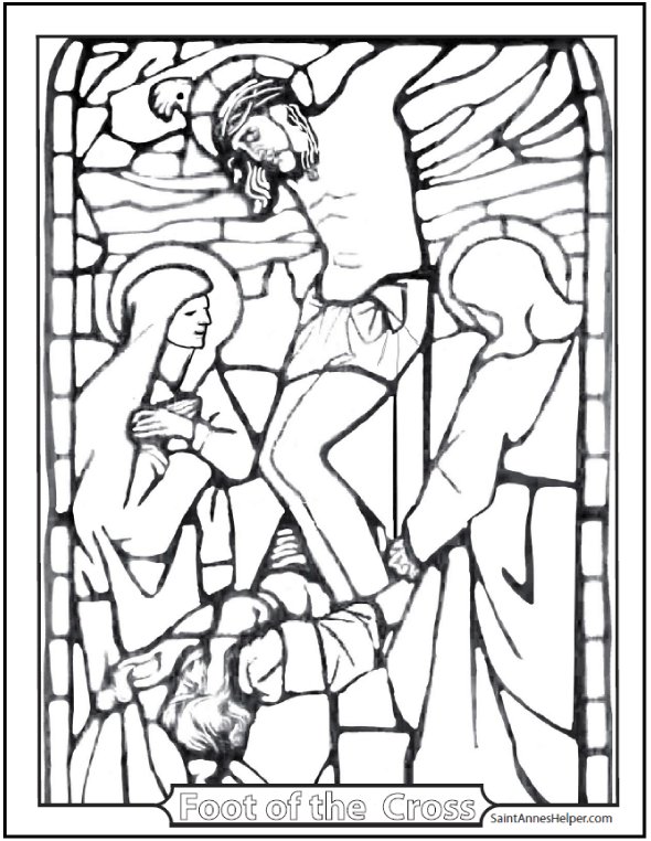Rosary Coloring Pages Mysteries Of The Rosary 590x762 Rosary Coloring Pages Mysteries Of The Rosary