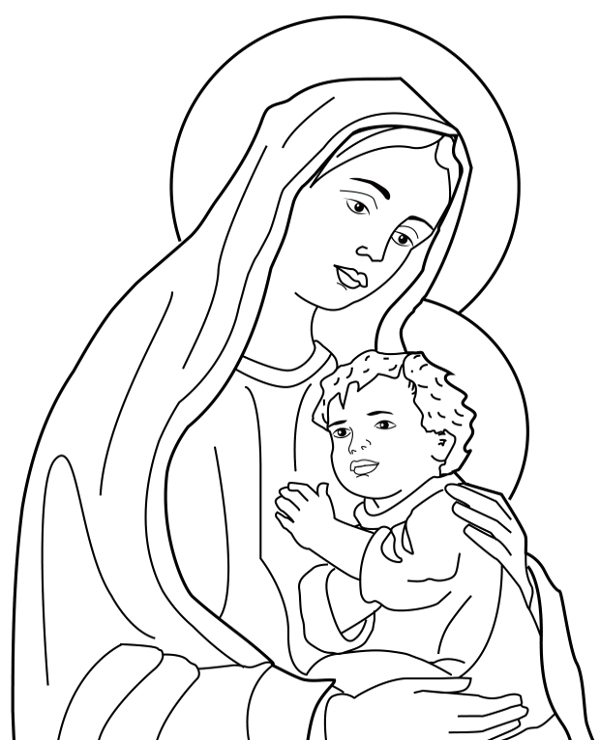 600x740 Holy Family To Print Or Download For Free