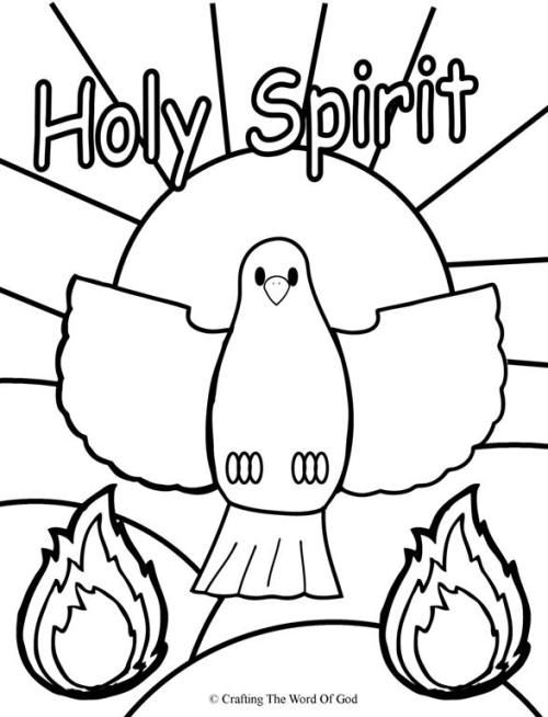 500x654 Holy Spirit (Coloring Page) Coloring Pages Are A Great Way To End