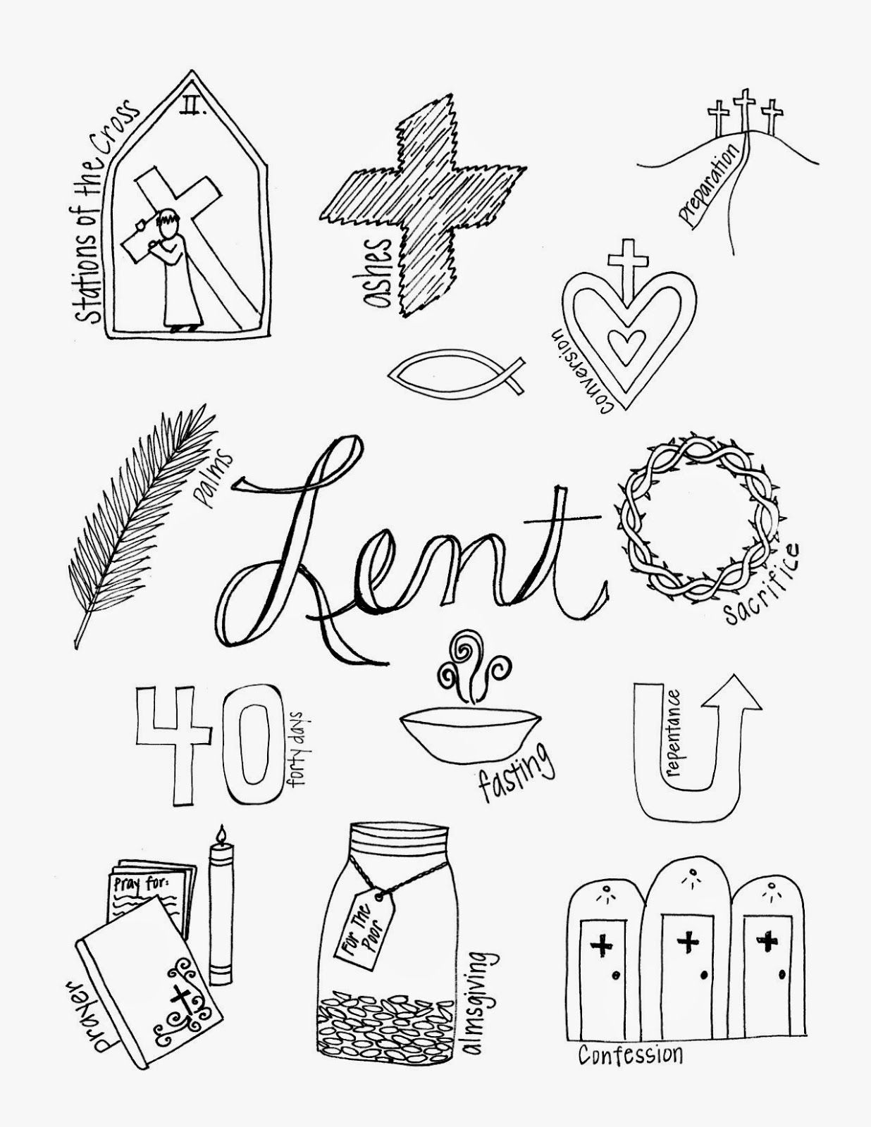 What Lent Looks Like Free Printable With The Signs And Symbols 1236x1600 What Lent Looks Like Free Printable With The Signs And Symbols