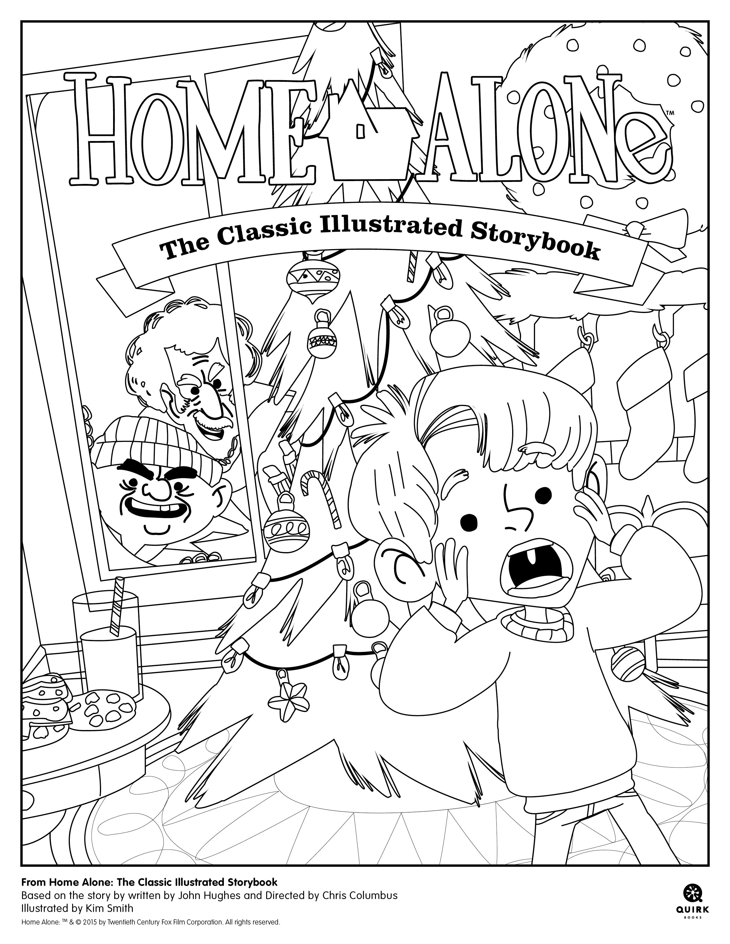 Coloring Page From Home Alone The Classic Illustrated Storybook 2550x3300 Coloring Page From Home Alone The Classic Illustrated Storybook