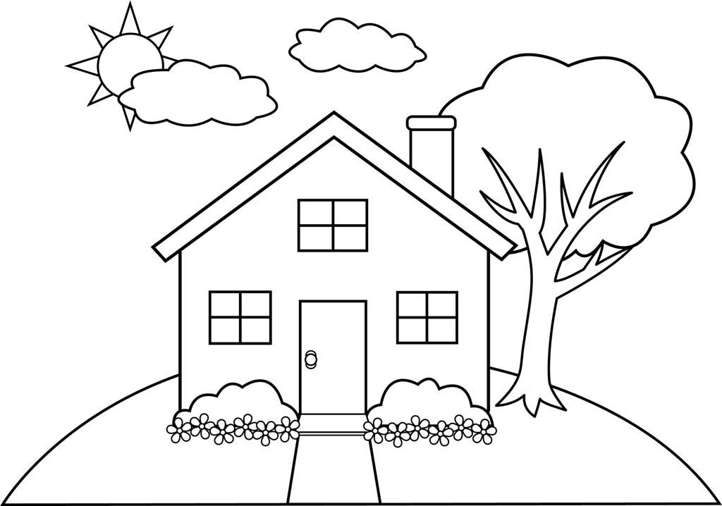 House Coloring Pages House Coloring Page Coloring Pages House Kids 1024x718 House Coloring Pages House Coloring Page Coloring Pages House Kids