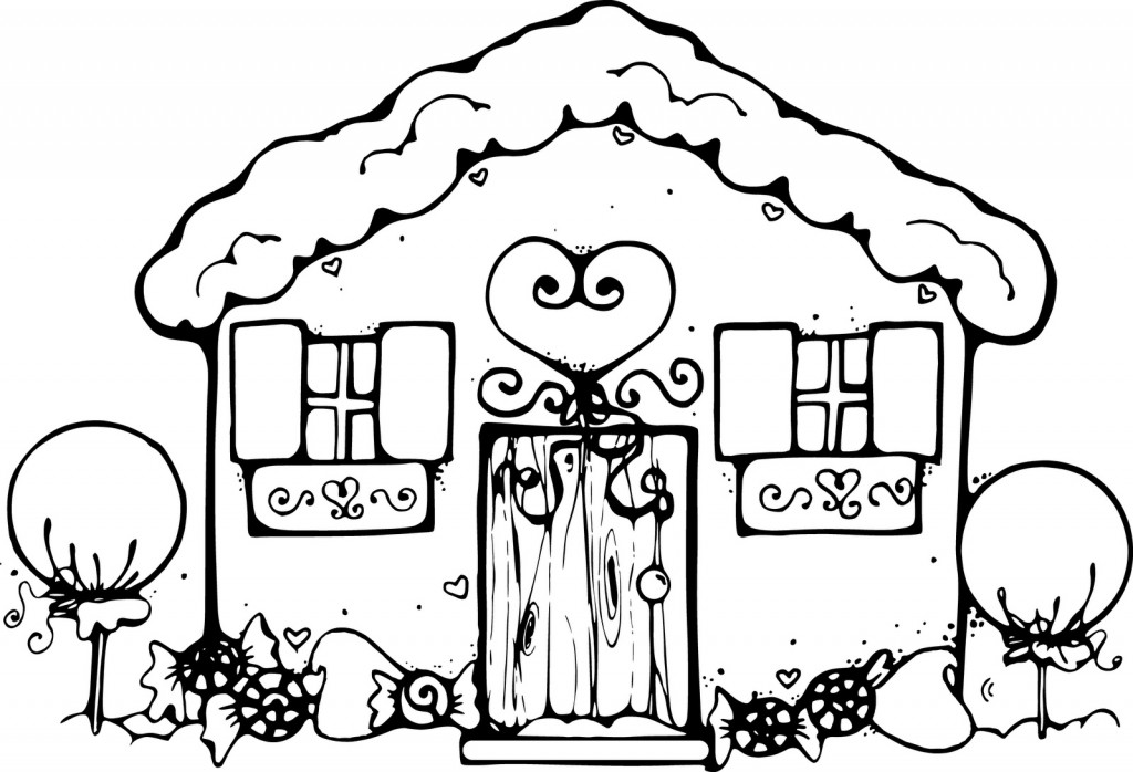 Free Printable House Coloring Pages For Kids Gingerbread, Free 1024x698 Free Printable House Coloring Pages For Kids Gingerbread, Free