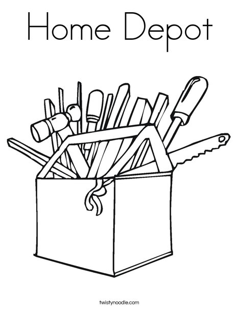 468x605 Home Depot Coloring Page