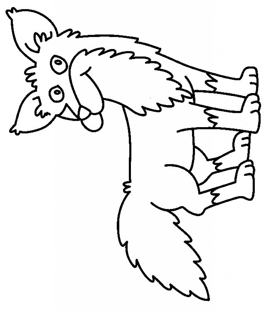 Fox In Socks Coloring Page 894x1024 Fox In Socks Coloring Page